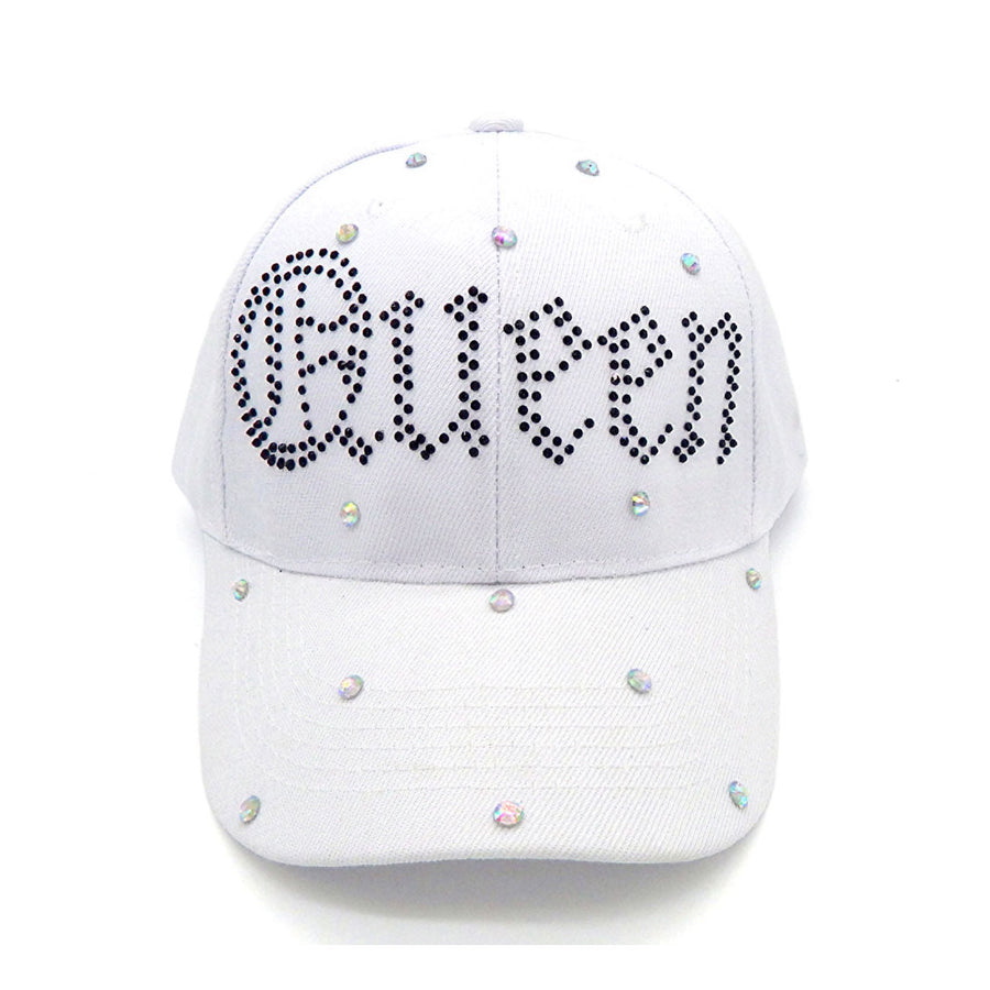 Bling studded Queen Message Baseball Cap