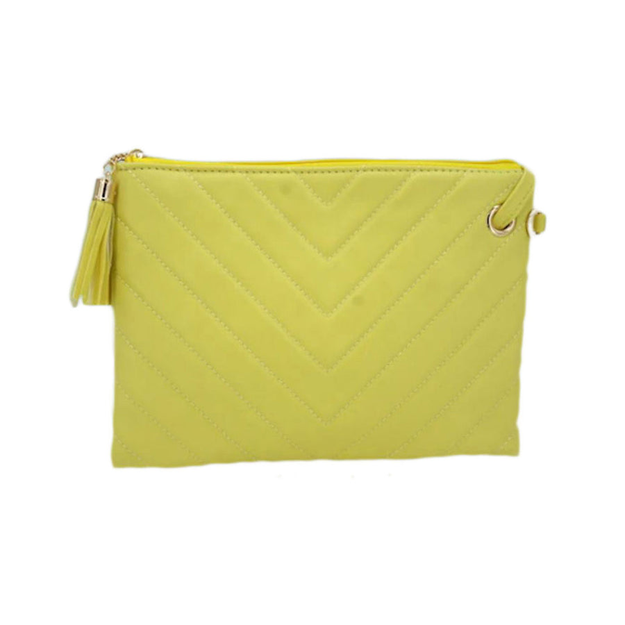 Stunning Yellow Wristlet Clutch Bag