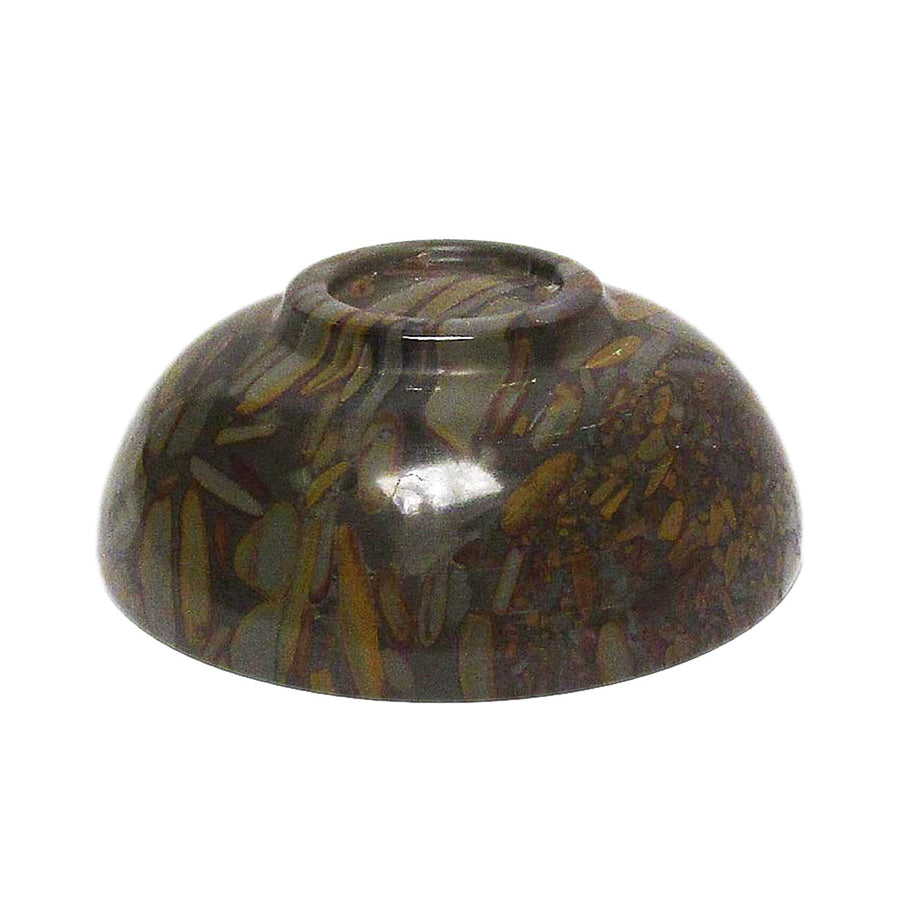 Brown Gray Pattern Stone Bowl