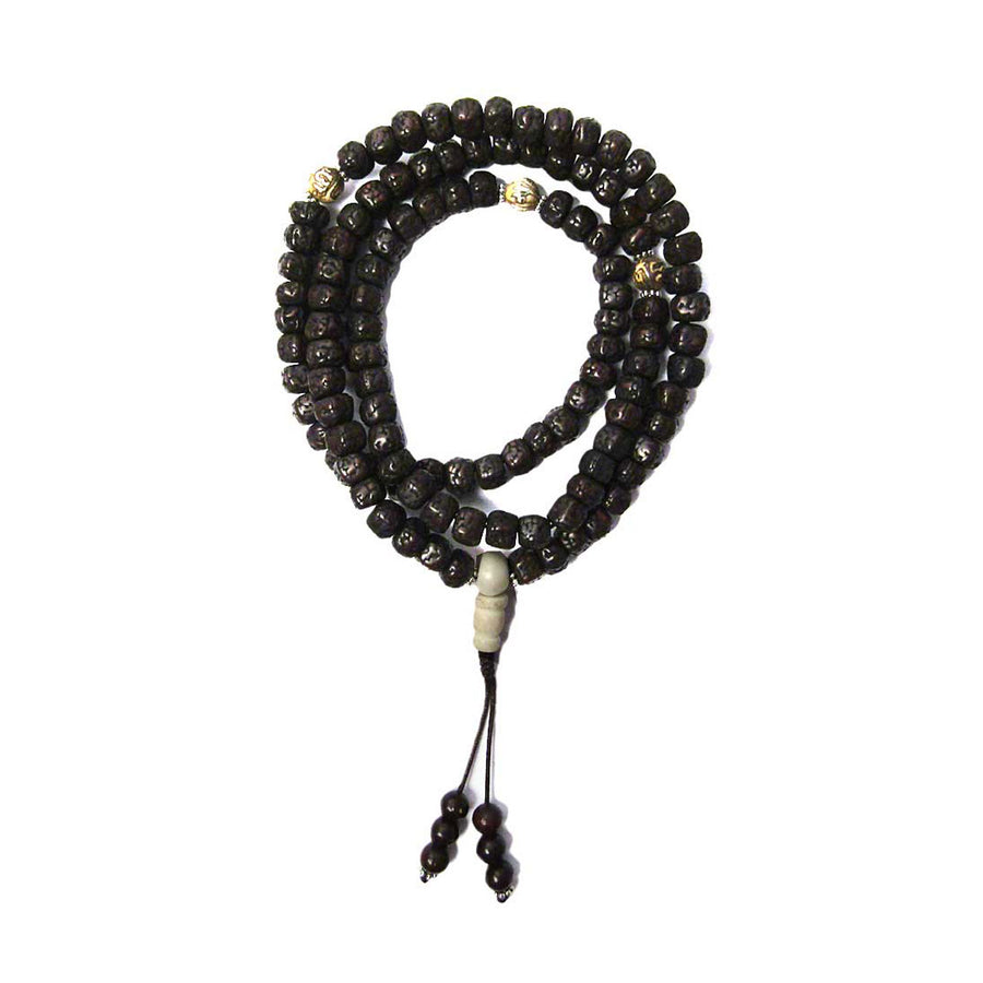 Brown Natinel Tibetan Ruhrah Seed Beads Necklace