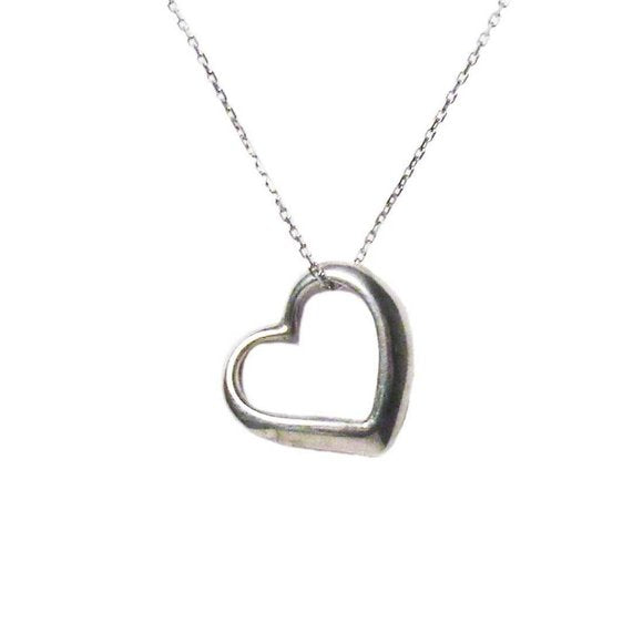 Gorgeous Silver Mini Heart Pendant Necklace