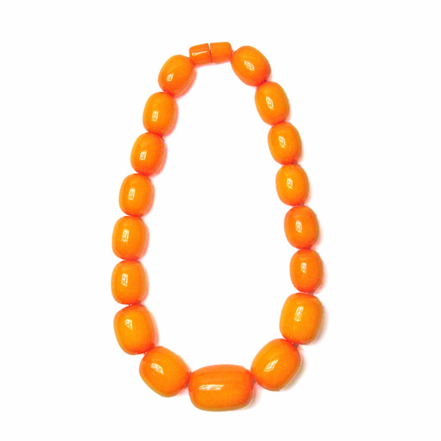 Handcrafted Amber Honey Jumbo Oval Statement Necklace