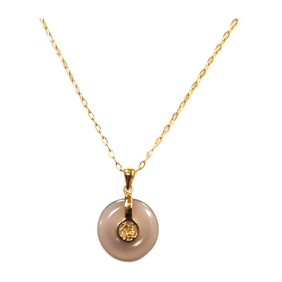 Gorgeous Round Fook Pendant Gold Chain Necklace
