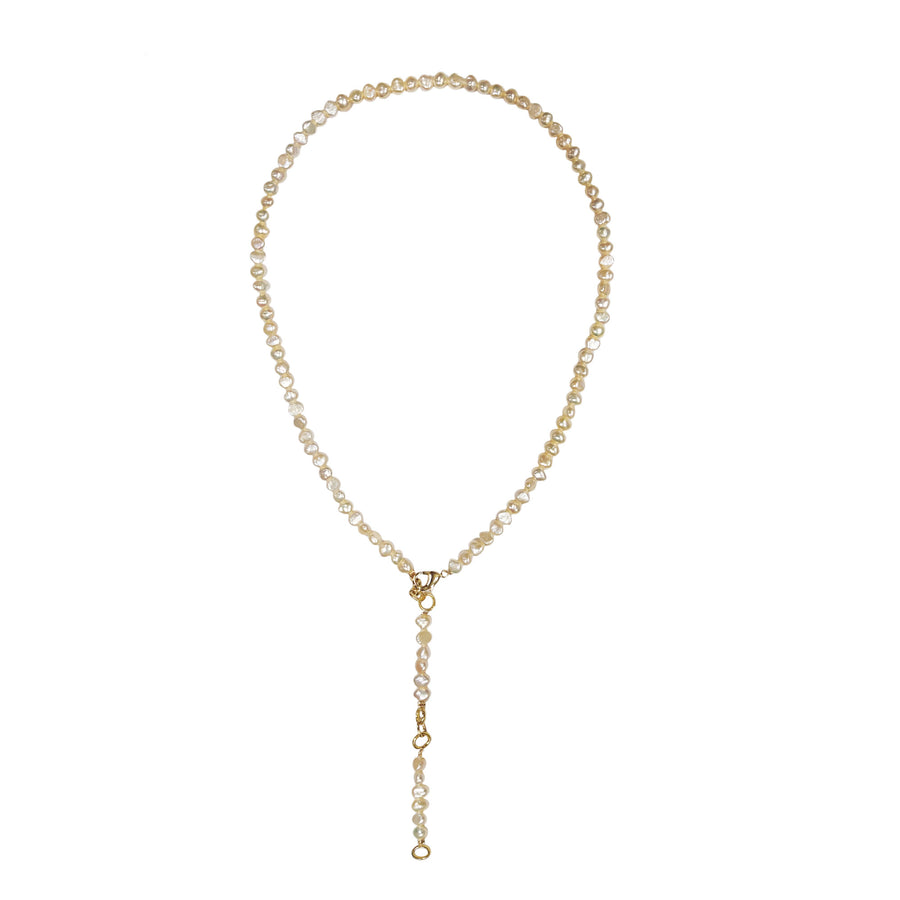 Handcrafted 18k Gold Plated Fresh Water Pearl Necklace
