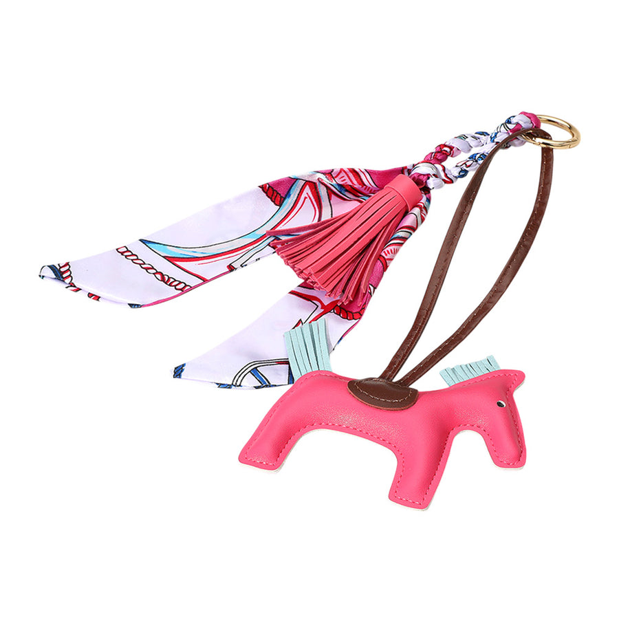 Red Horse Tassel Scarf Keychain Bag Charm