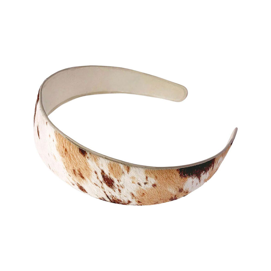 Genuine Leather Animal Pattern Headband