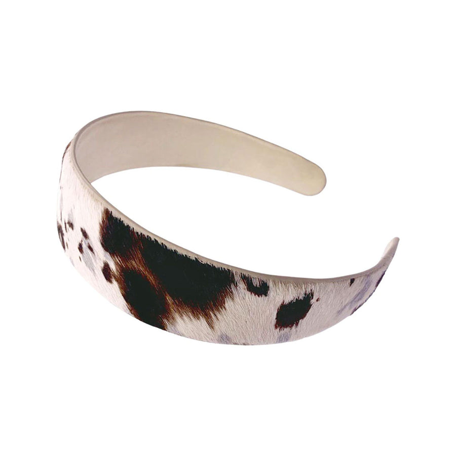 Genuine Leather Animal Pattern Headband