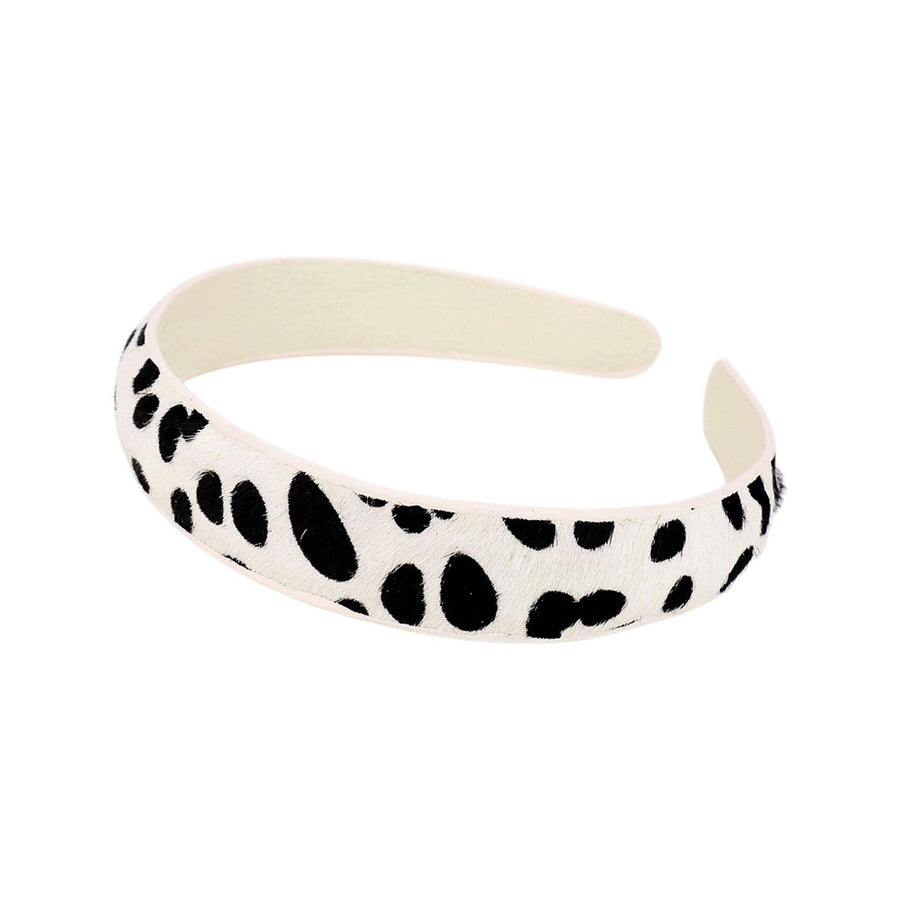 Genuine Leather Animal Pattern Headband