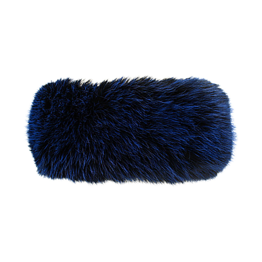 Elegant Soft Dark Pink Faux Fur Headband Head Wrap