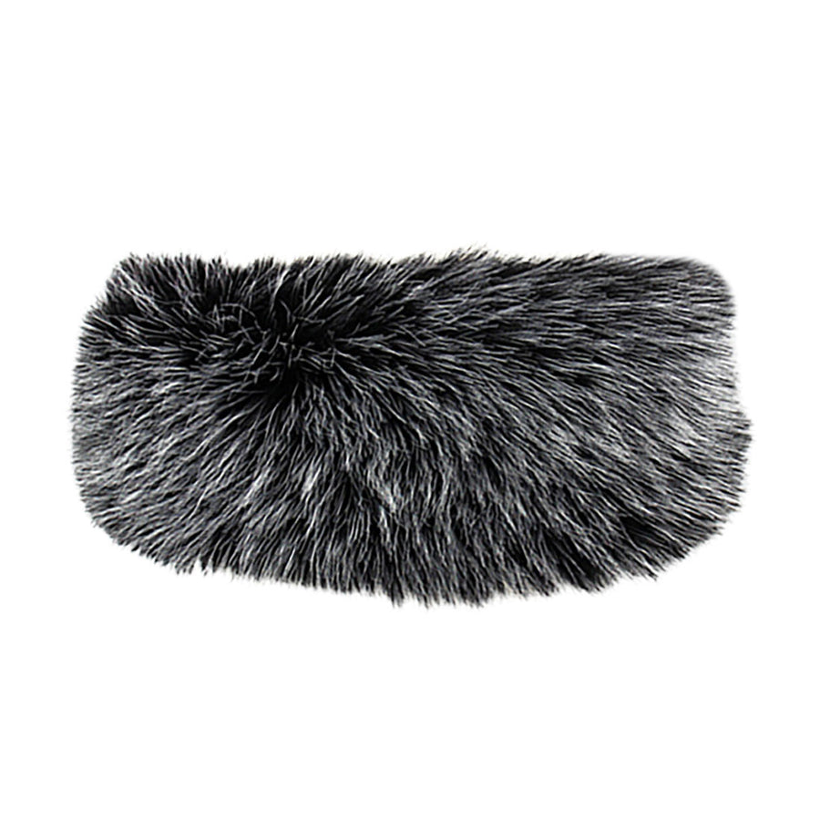 Elegant Soft Dark Pink Faux Fur Headband Head Wrap