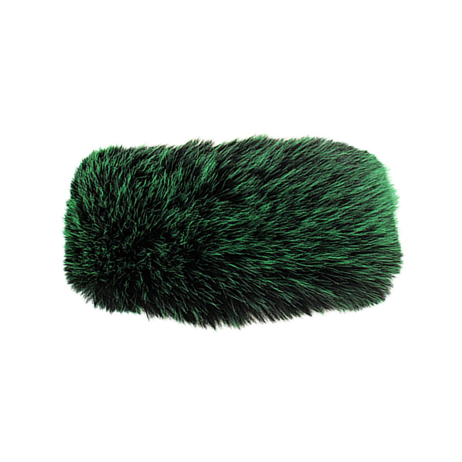 Elegant Soft Dark Pink Faux Fur Headband Head Wrap