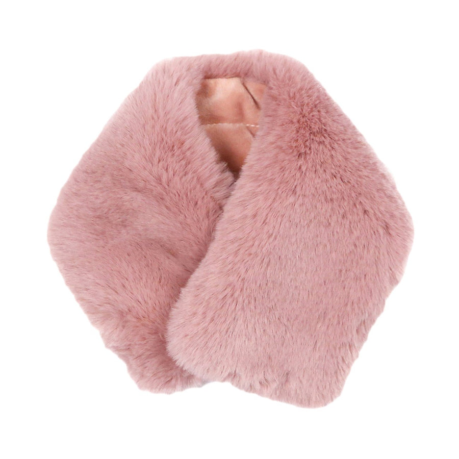 Luxe Pink Soft Faux Fur Neck Warmer