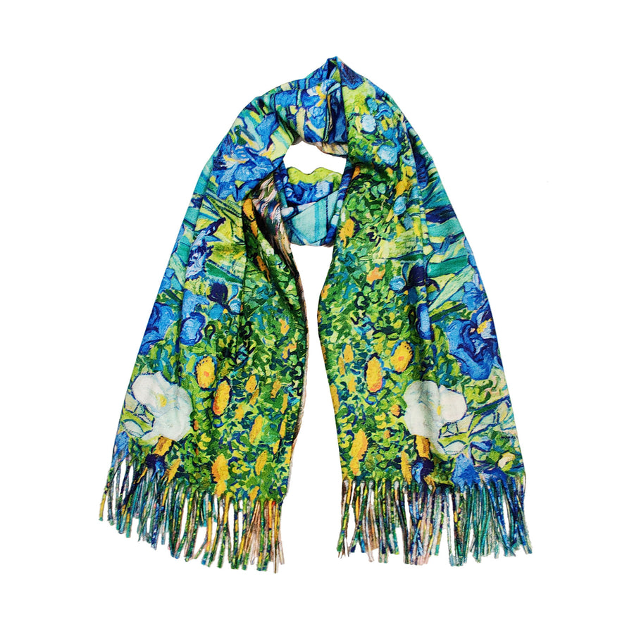 Van Gogh’s Irises Fine Art Cashmere Shawl Wrap