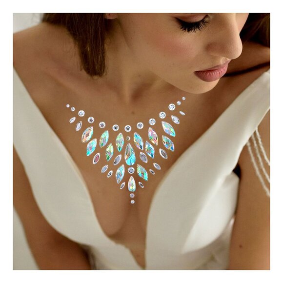 Gorgeous Multi Color Adhesive Crystal Body Jewels Stickers