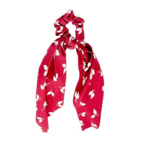 Leaf Knot Scrunchy Hair Scarf Ribbon