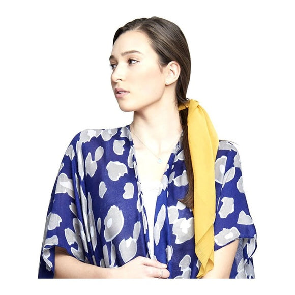 Yellow Scrunchy Hair Scarf Ribbon