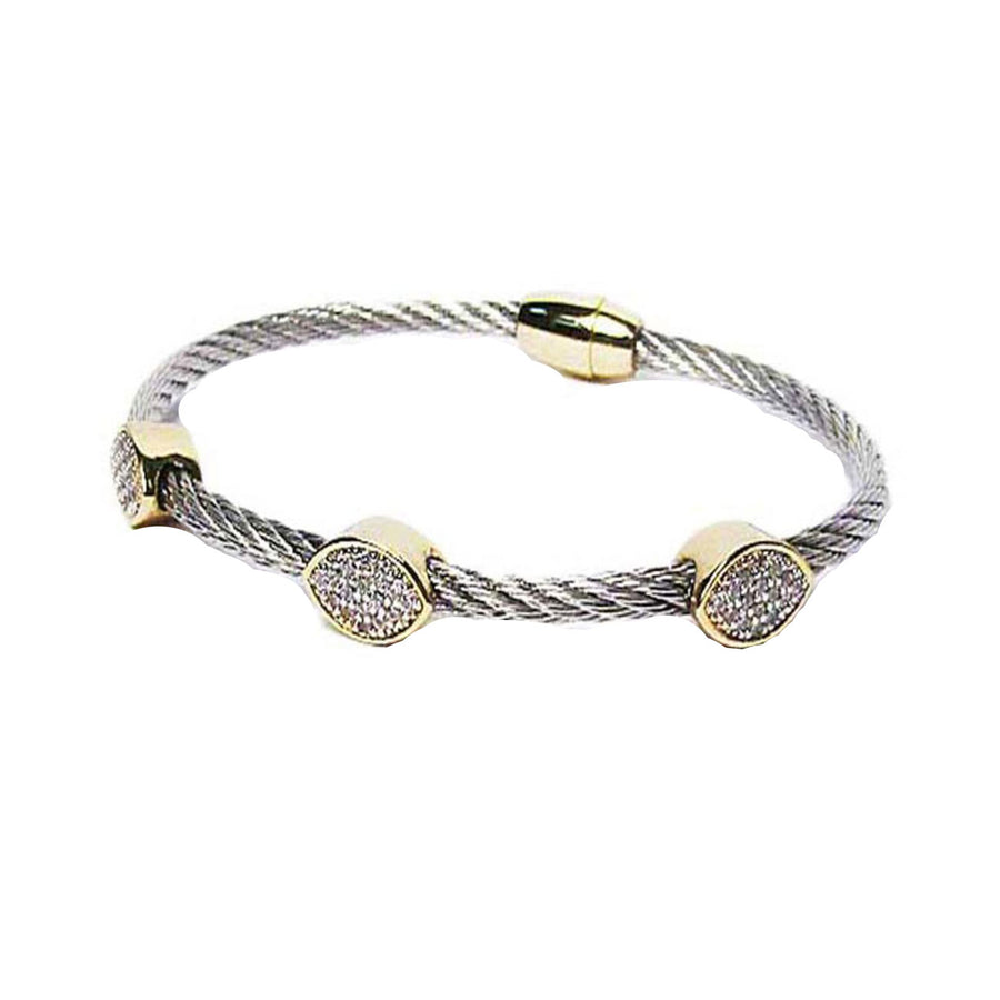 Cable Rope Cuff Bracelet