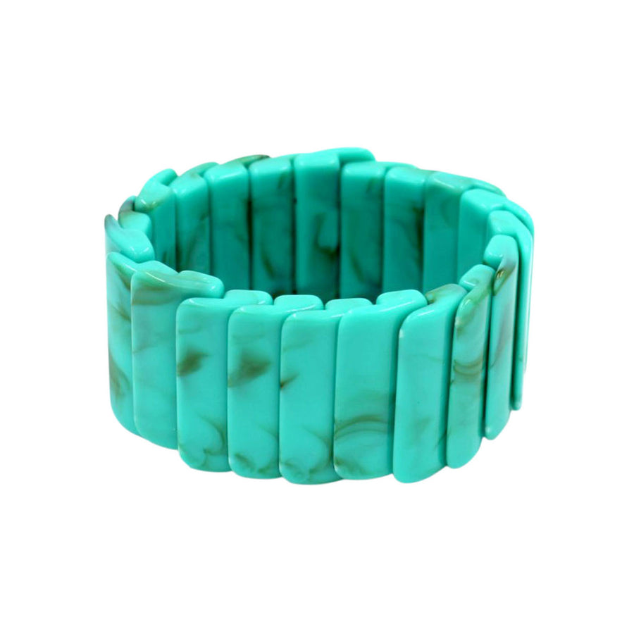 Turquoise Marble Stretch Bracelet
