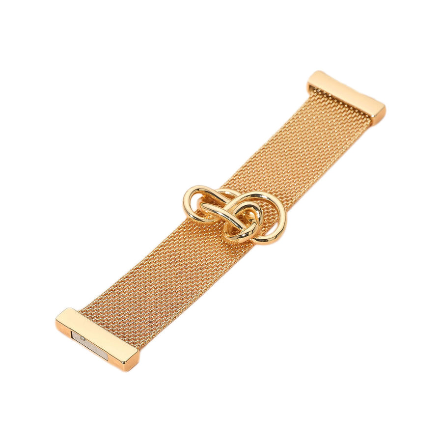 Gold Metal Knot Mesh Magnetic Bracelet