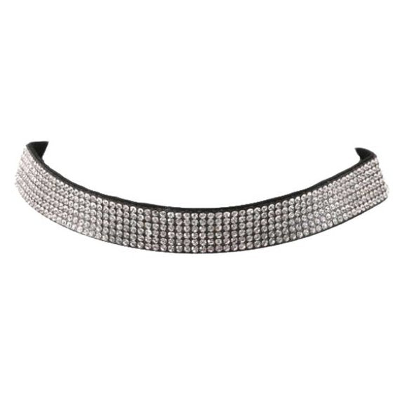 Sparking Clear Rhinestone Choker Necklace