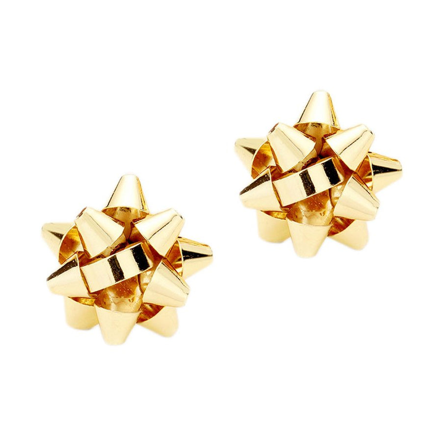 Christmas Gold Decoration Stud Earring