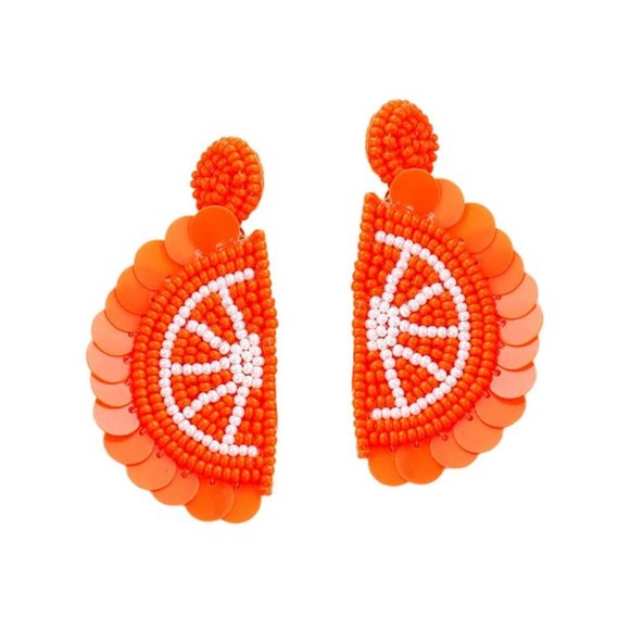 Embroidery Beaded Sequins Earrings