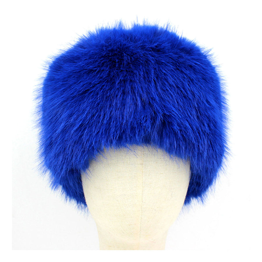 Mustard Yellow Faux Fur Cossack Style Winter Hat