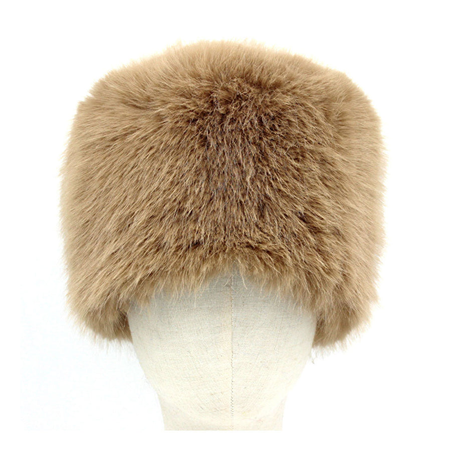 Mustard Yellow Faux Fur Cossack Style Winter Hat