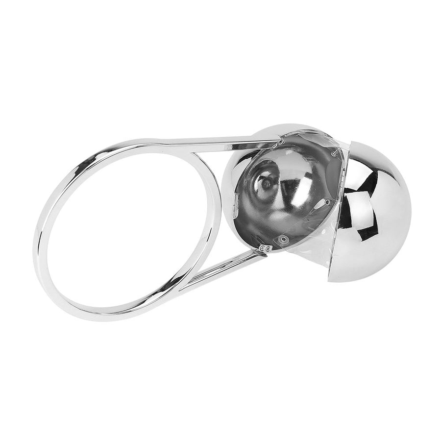 Silver Sculptural Orb Evening Clutch Bag