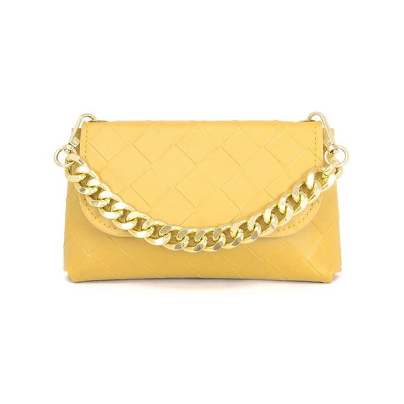 Romantic Yellow Chain Belt Bag