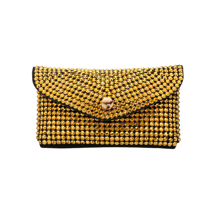 Bling Gold Envelope Belt Bag