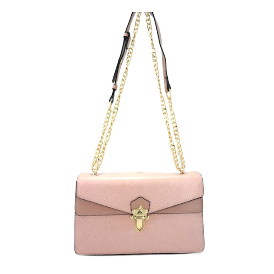 Pink Chain Shoulder Bag