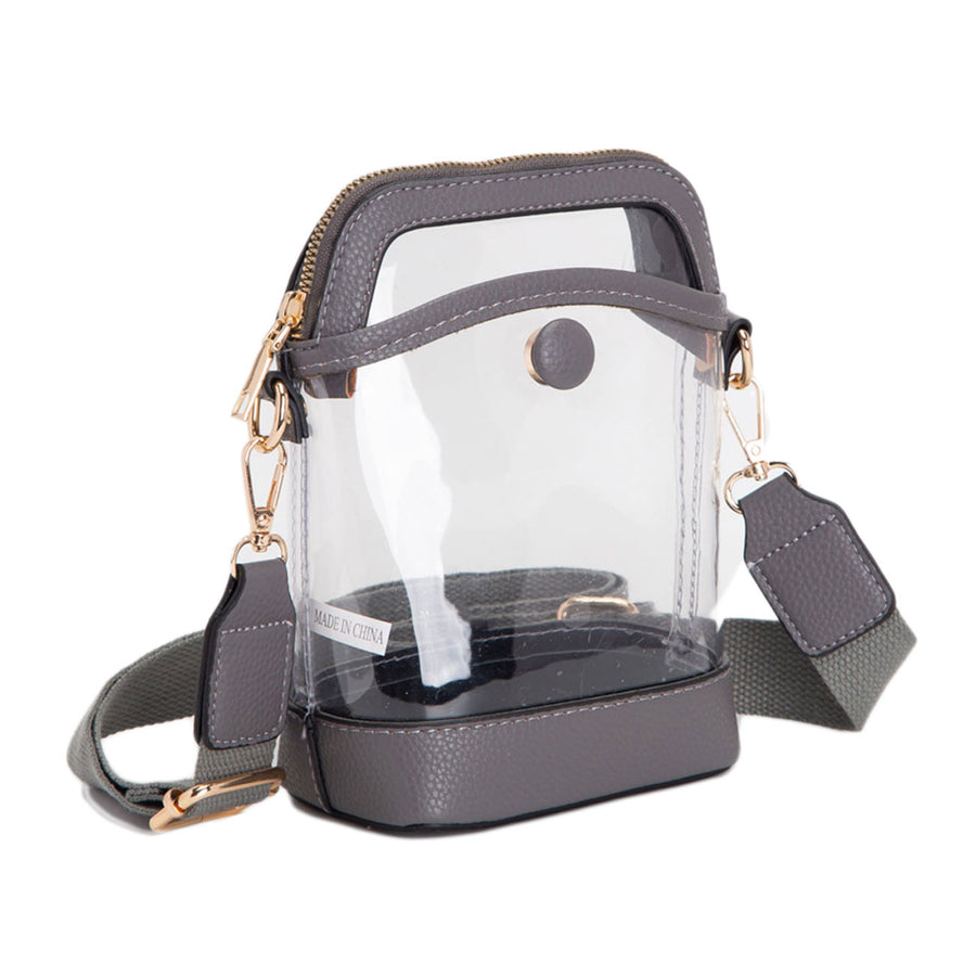 Orange Transparent Crossbody Bag