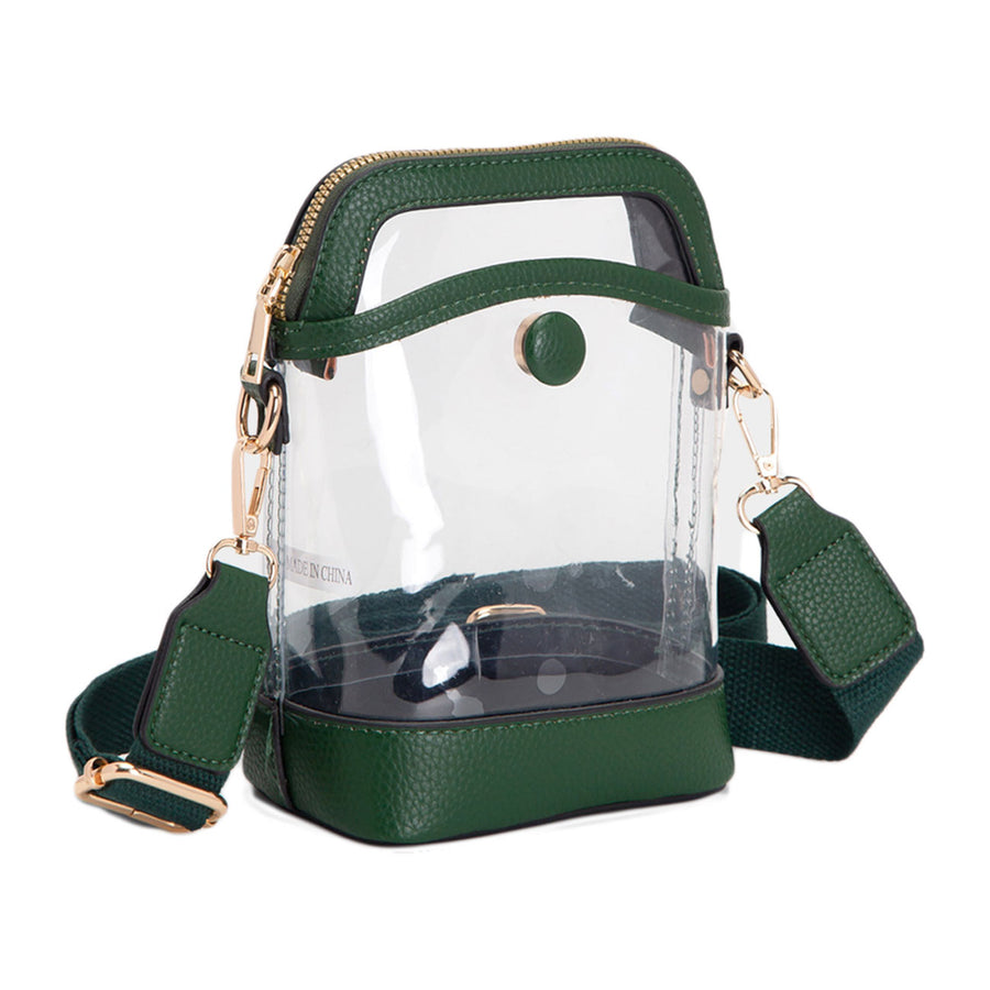 Orange Transparent Crossbody Bag