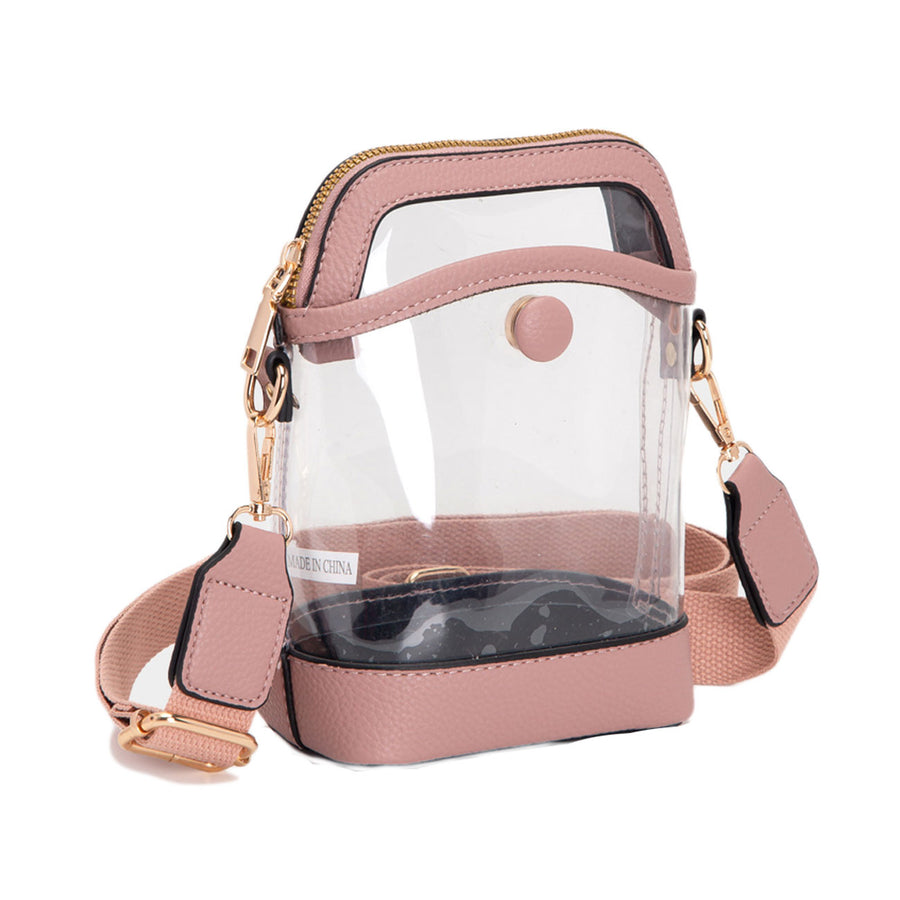 Orange Transparent Crossbody Bag