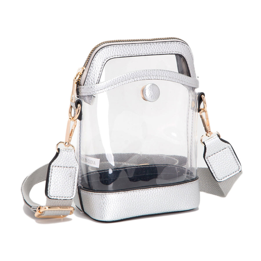 Orange Transparent Crossbody Bag
