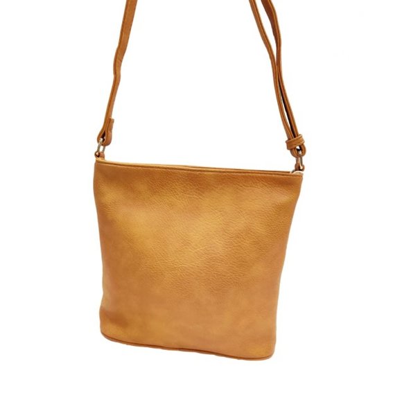 Camel Navy Tassel Crossbody Bag