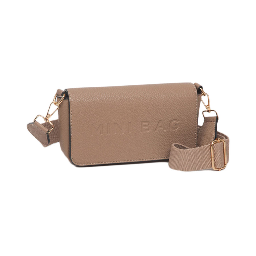 Pink MINI BAG Message Structured Crossbody Bag