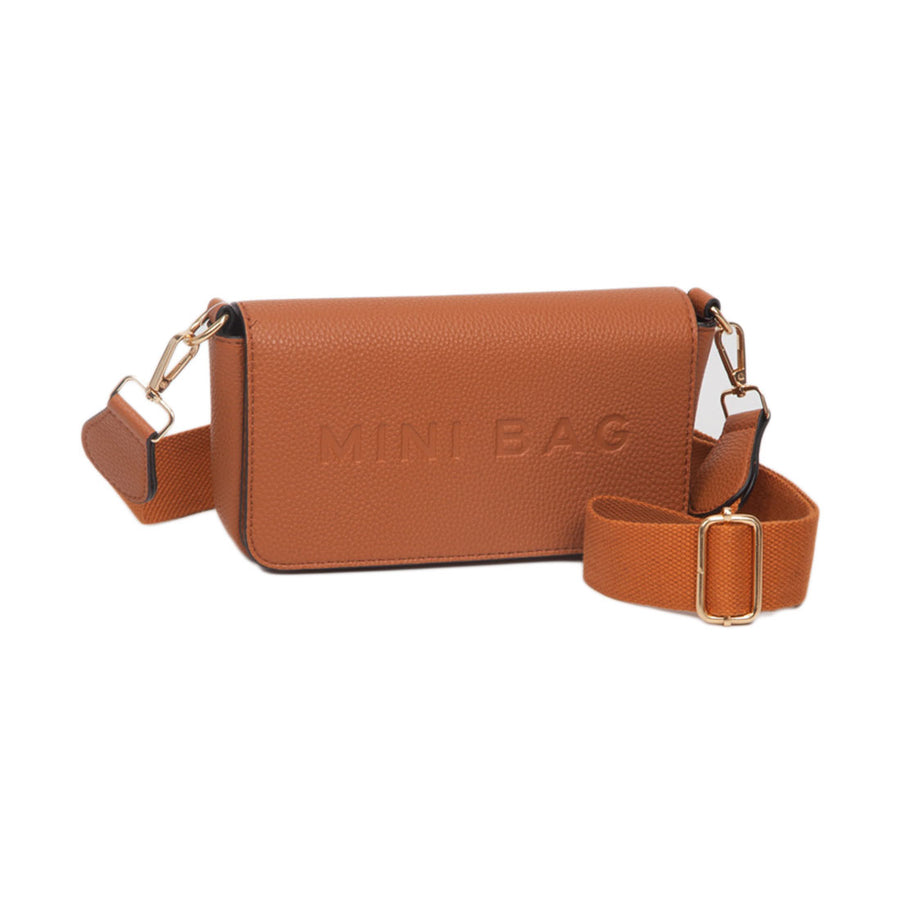 Pink MINI BAG Message Structured Crossbody Bag