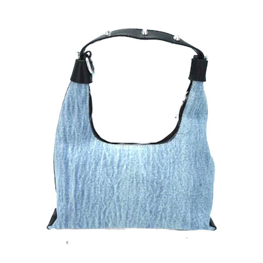 Versatile Light Denim Hobo Shoulder Bag