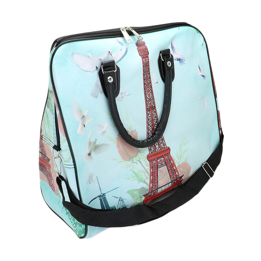 Eiffel Tower Bird Carry On Top Handle Travel Bag