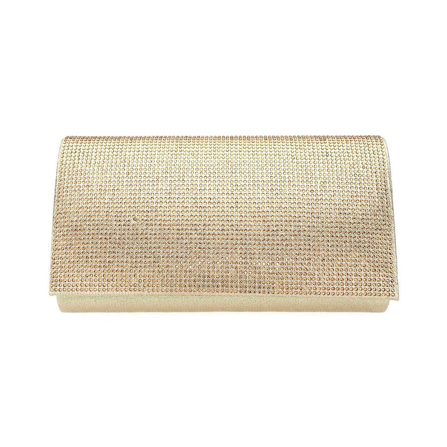 Shimmering Gold Beads Evening Clutch Bag