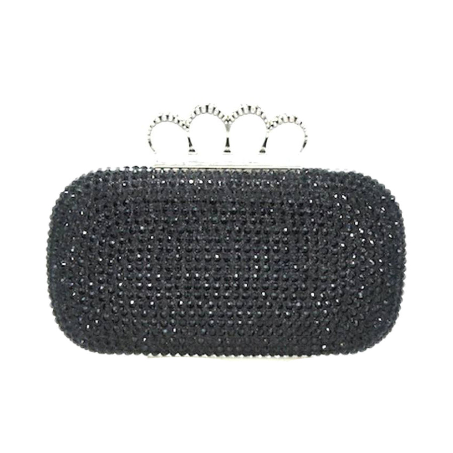 Bling Gold Rhinestone Evening Clutch Case Bag