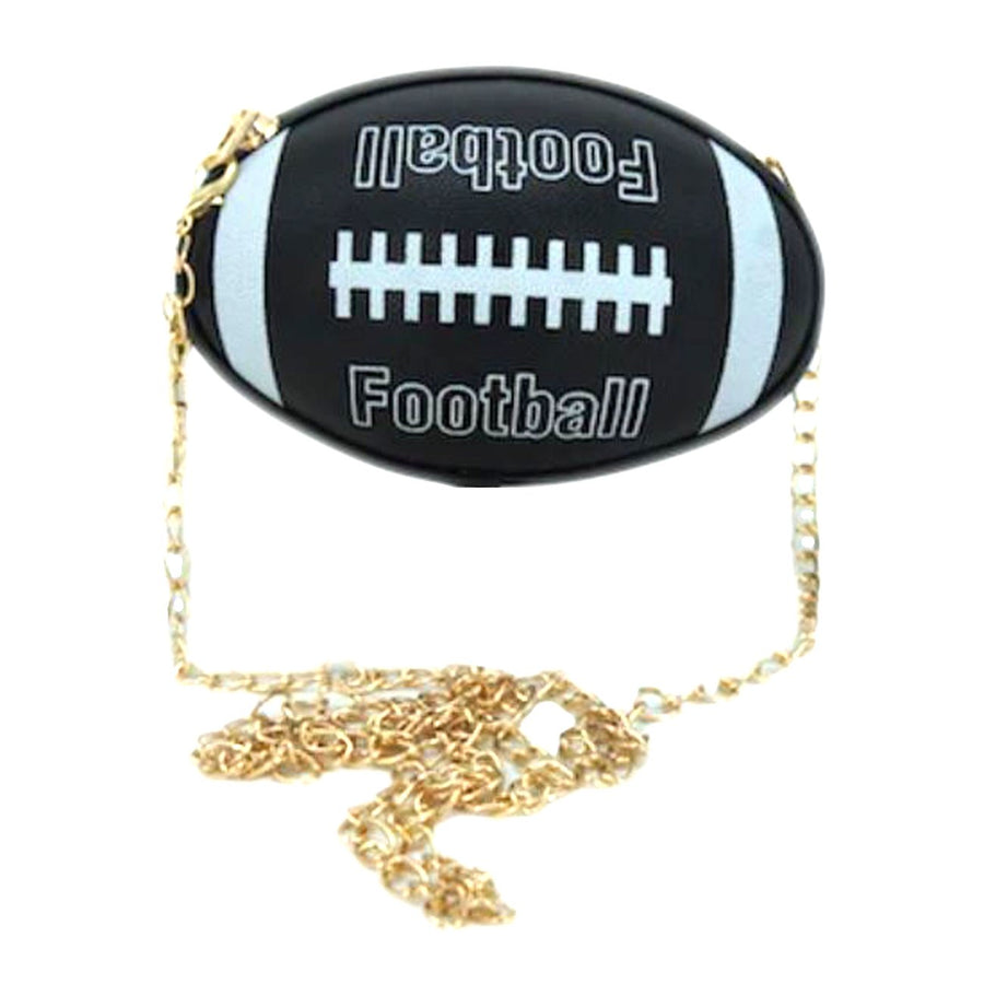 Fashion Brown Football Chain Crossbody Bag