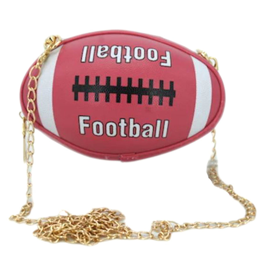 Fashion Brown Football Chain Crossbody Bag