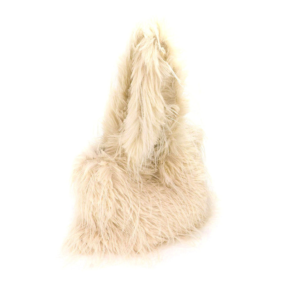 Soft Green Furry Tote Bag