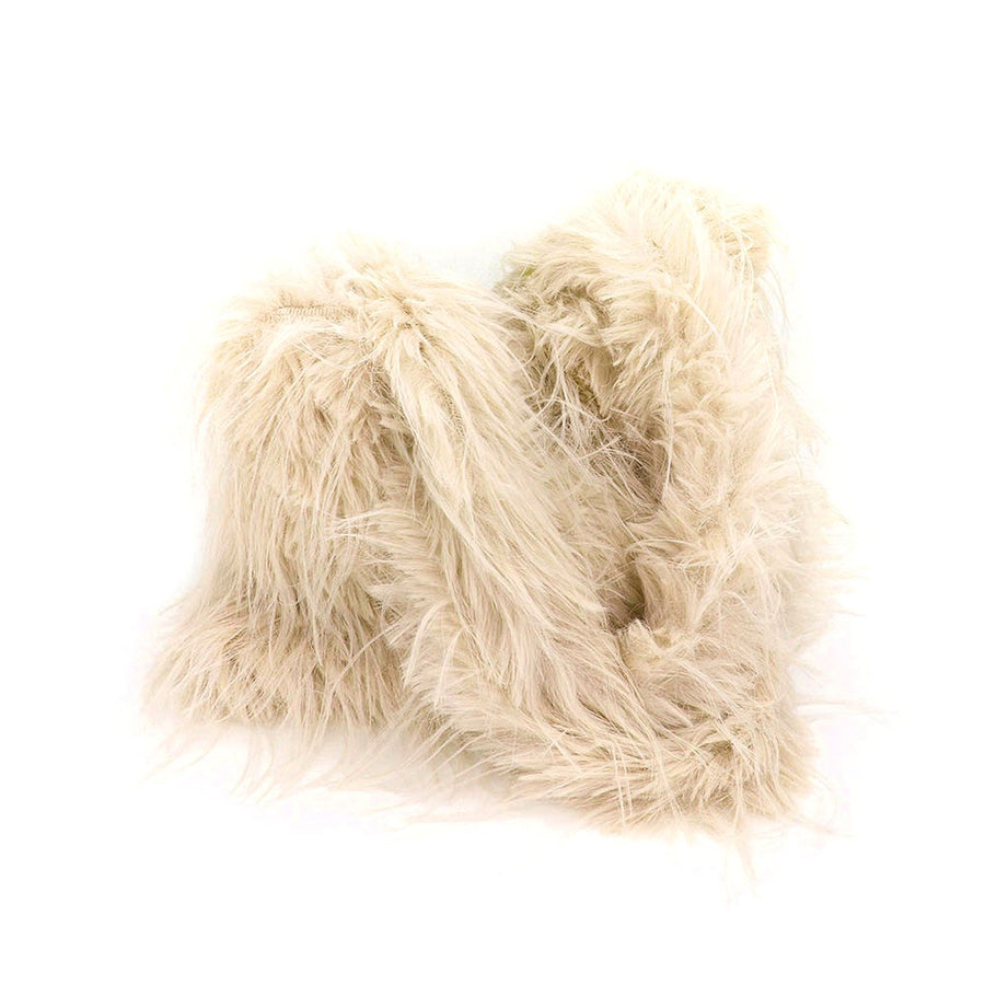 Soft Green Furry Tote Bag