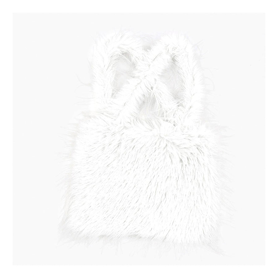 Soft Green Furry Tote Bag