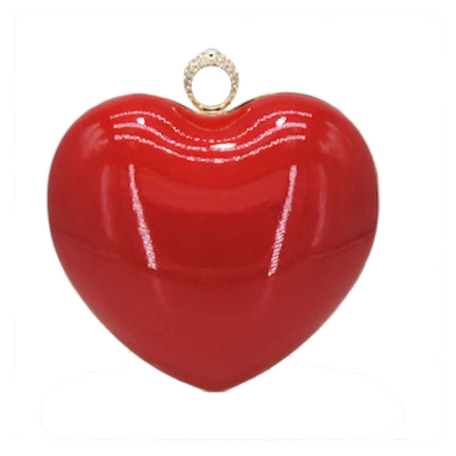 Fabulous Iconic Red Heart Clutch Bag