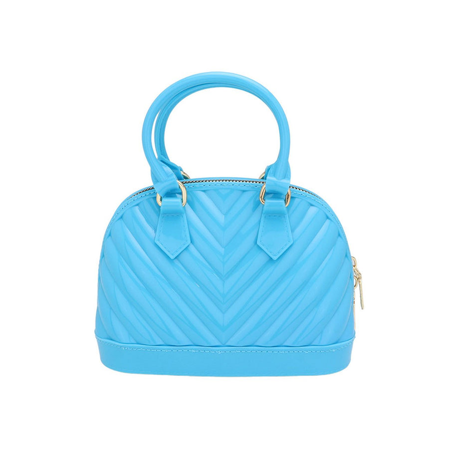 Light Blue Top Handle Mini Jelly Crossbody Bag